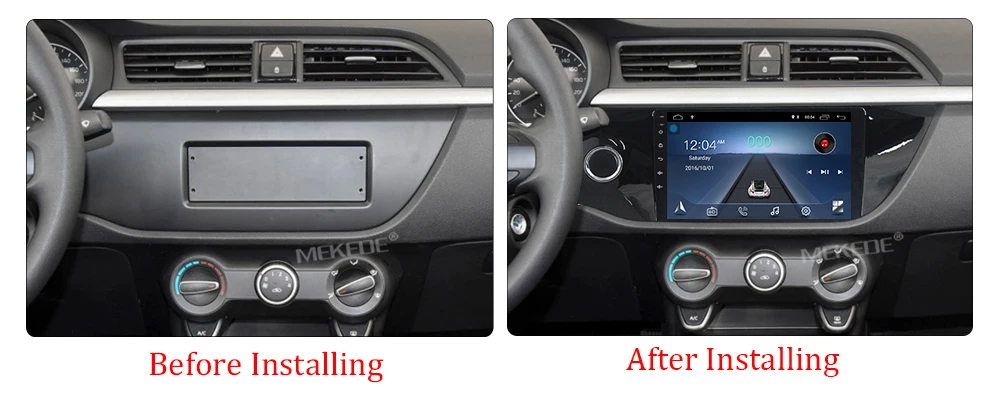 Clearance MEKEDE HD Car Radio Multimedia Video Player Navigation GPS Android For KIA RIO accessories sedan no dvd 2 din 4 2017 2018 rio 4