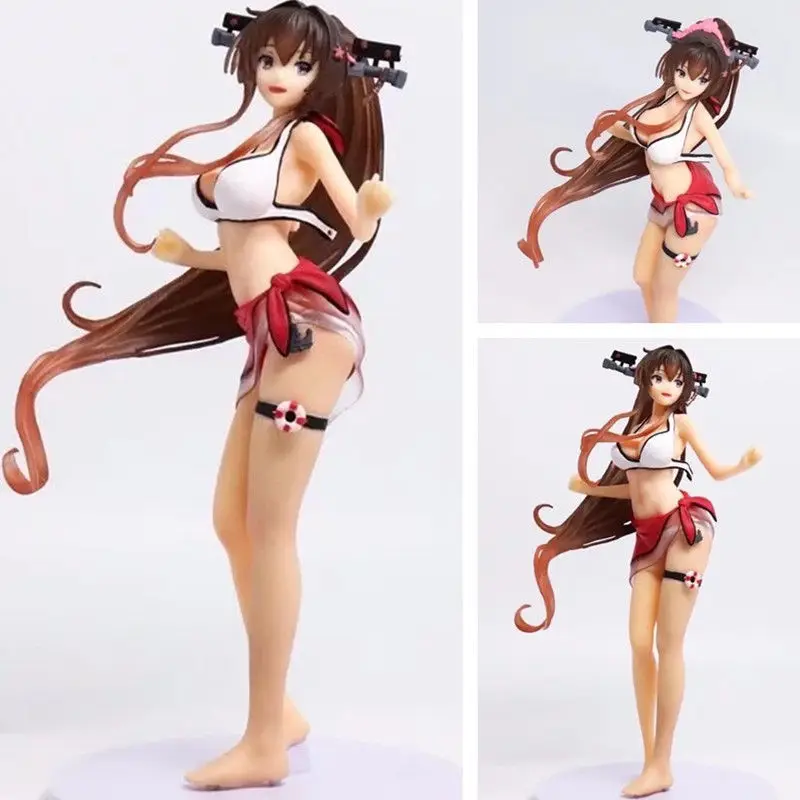 Бесплатная доставка 7 &quotаниме Kantai Коллекция Kan Colle Yamato купальник в коробке 18 см