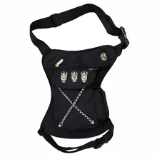 Панк Рок стимпанк Каванс поясная сумка падение ноги пакет мужчин/женщин унисекс