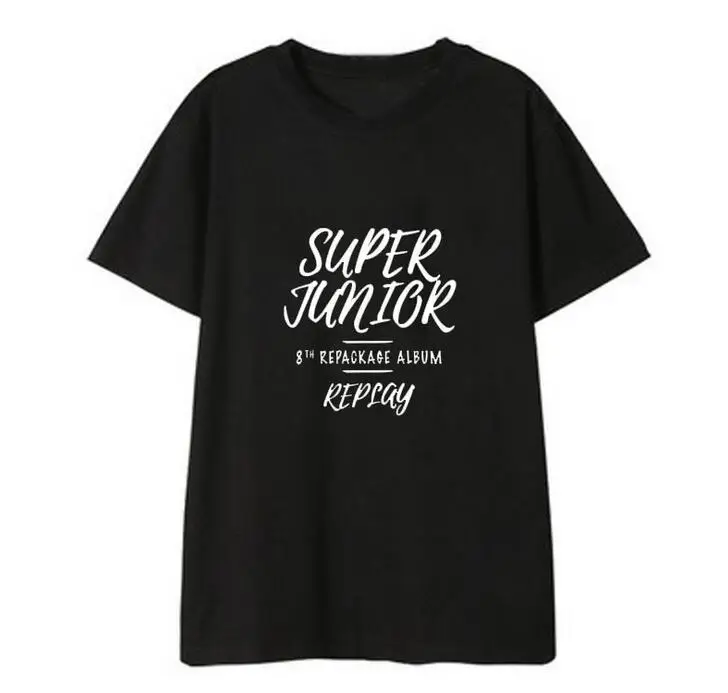 Альбом Super junior 8th repackage футболка с круглым вырезом и коротким рукавом летняя