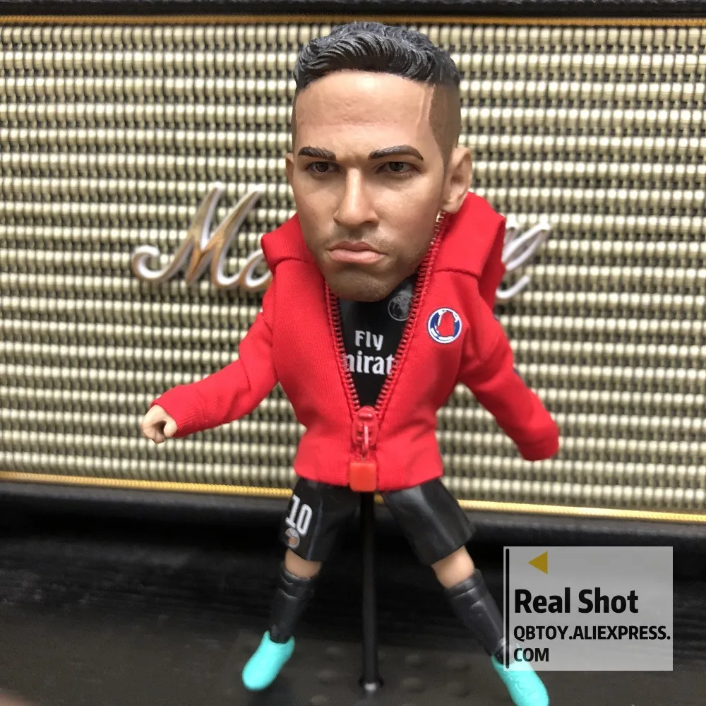 

Soccerwe Dolls figurine Sports stars Paris Neymar Delicate Movable Joints Resin Model Toy Action Figure collectible gift