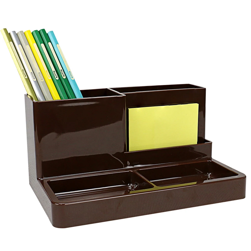 

Multi-Function Pen Holder Pencil Organizer Pen Pot Storage Stand for Desktop Pencil Cases PP Plastic Office Stationery