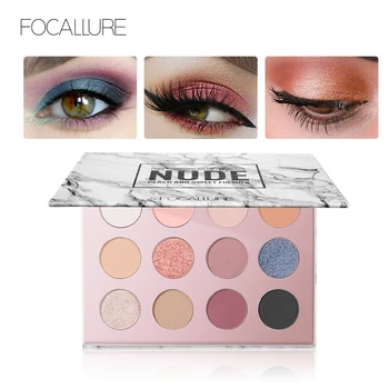 

FOCALLURE Eyeshadow 12 Colors Matte Shimmer Glitter Eye Shadow Palette Maquiagem Profissional Completa Make Up