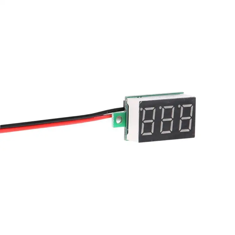 digital flow meter 0.36 Inch DC 0-100V  LED Mini Digital Voltmeter Blue/red/green LED Display Volt Meter Gauge Voltage Panel Meter 3 wires E#CH left handed tape measure