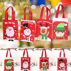 Новый стиль рождественский подарок конфеты сумка мультфильм Эльф штаны с оленями чувствовал ткань Рождество вечерние украшения дома
