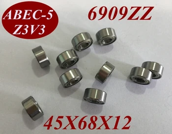 

2Pcs 6909Z 6909ZZ 6909 ZZ 6909-Z 6909-ZZ 45X68X12 MM 45*68*12 MM Miniature roller shaft motor deep groove Ball Bearing tools