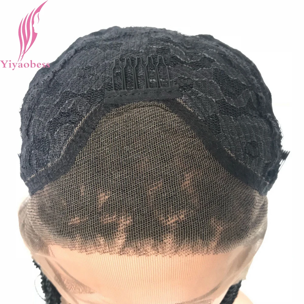 Yiyaobess 1b # цвет синтетические микро плетеные кружевные передние парики для женщин