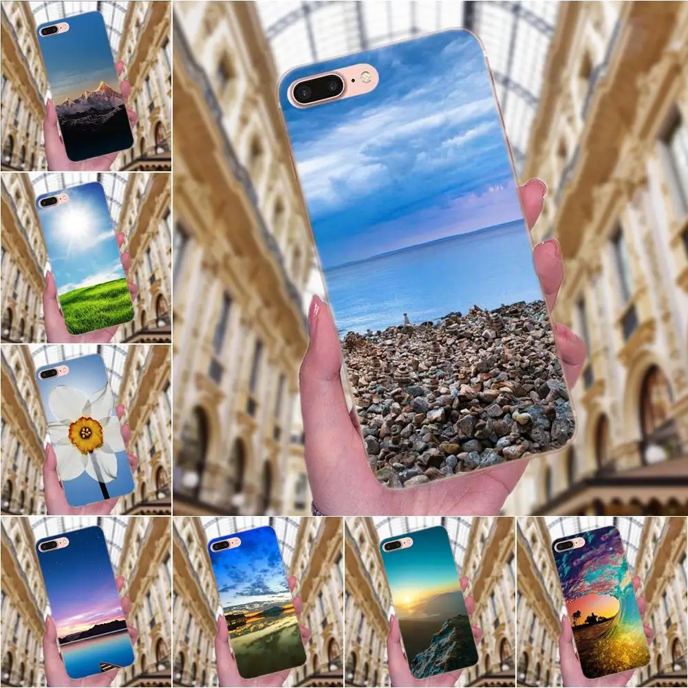 Природный пейзаж неоновый для Huawei P7 Honor 4C 5A 5C 5X 6 6C 6A 6X 7 7X 8 9 V8 V10 Y3II Y5II Y6II G8 Play Lite |