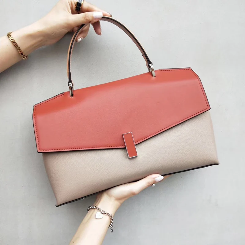 

Genuine Leather Women Satchels Casual Tote Purses and Handbags Crossbody Bags for Ladies Bolsa Feminina Designer Bag