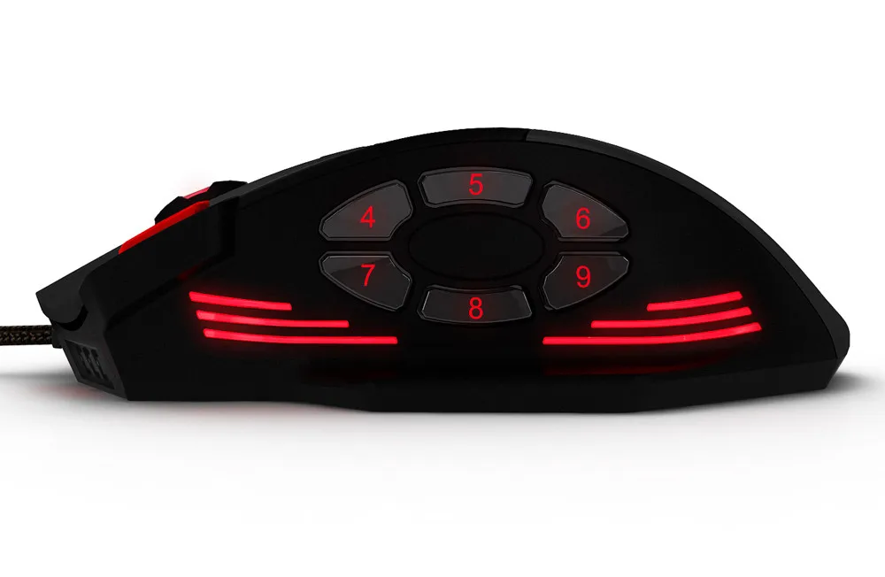 ZELOTES C-12 Wired USB Optical Gaming Mouse 4000 DPI Programmable Buttons LED Optical Custom Gamer Mice for Computer Game (8)