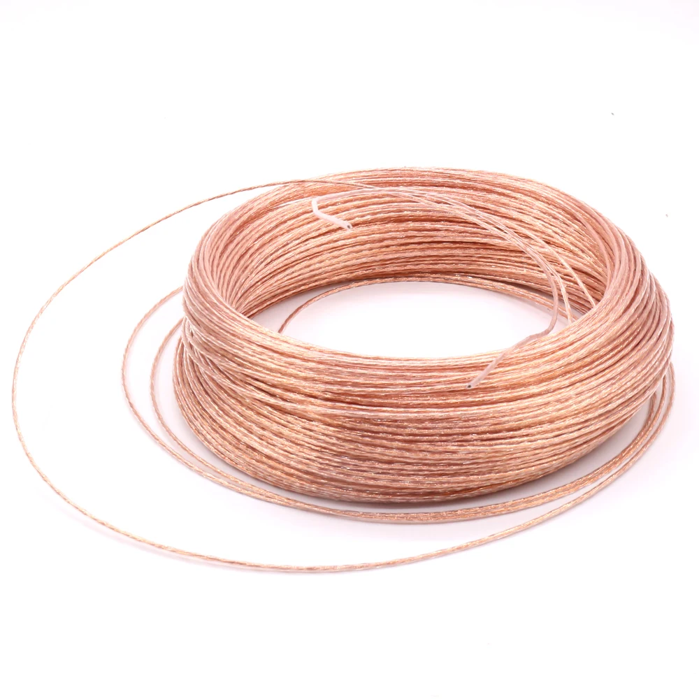 10 1000M 1 6mm 4N pure Copper Wire headphone cable audio interconnect cable