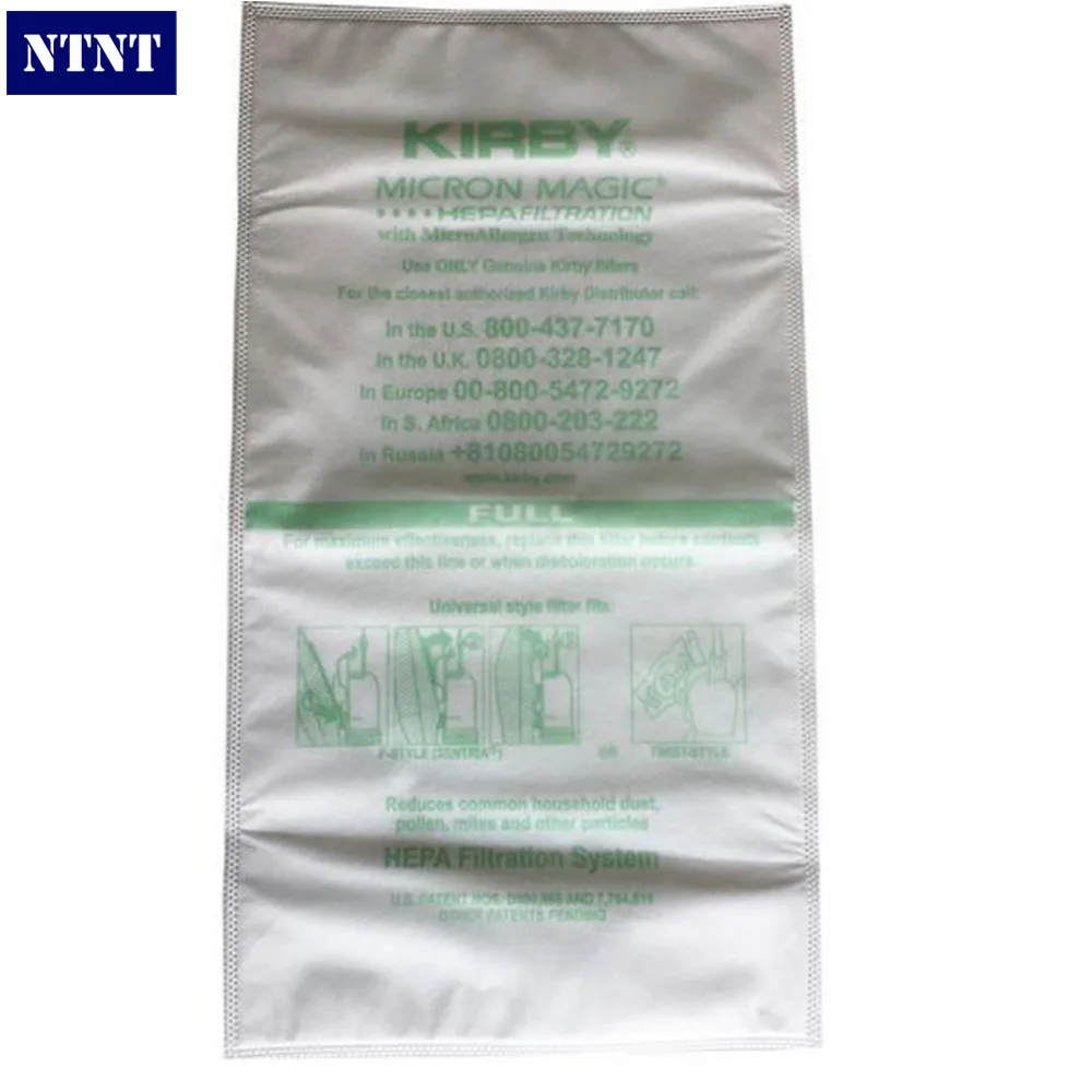 Kirby Vacuum Bags 6 Sentria Universal F Style Micron Magic Hepa White Cloth