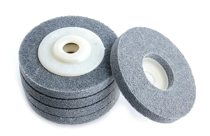 Nylon Fiber Polishing Wheel 4"/100mm Grinding Abrasive Disc 7p Metal Polishing Abrasive Tools