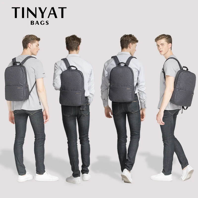 TINYAT hombres Mochila para portátil 15 ''Computer Mochila Escloar de escuela Mochila bolsa para Adolescente de hombro de lona Mochila TINYAT hombres Mochila para portátil 15 ''Computer Mochila Escloar de escuela Mochila bolsa para Adolescente de hombro de lona Mochila