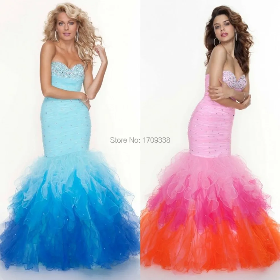 rainbow homecoming dresses