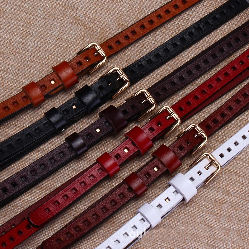 

New Arrival Genuine Leather Female Belt for Girls Strap Female Pin Buckle Hollow Fashion Vintage Embossing belts Decor Waistband