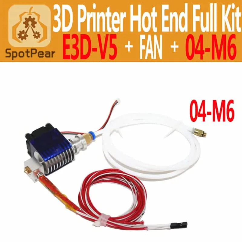 Hotend J-head V5 Para Impresora 3D - Extrusora Bowden, Boquilla 1.75mm/0.4mm Para RepRap