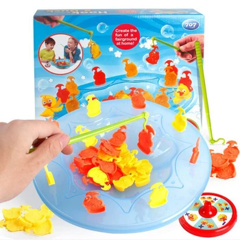 

Children Fishing Ducks Rod Set Table Desktop Game Model Play Balance Games Entertainment Puzzle Gift Cllection Of Kids' Toys