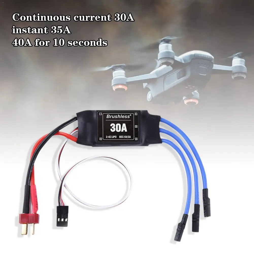 4 шт. 30A SimonK ESC 5V 2A BEC с 3 5 мм разъем типа &quotбанан&quot Поддержка 2212 920kv мотор для RC X500 S500