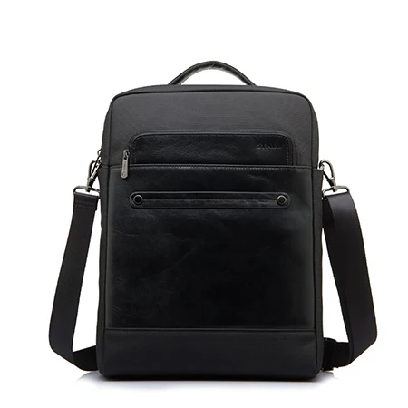 YINUO 13-1" бизнес-рюкзак для ноутбука, водостойкий мужской рюкзак, настоящая сумка для ноутбука для Macbook Tablet notebook 13,3" 1" 15,6" - Цвет: Black