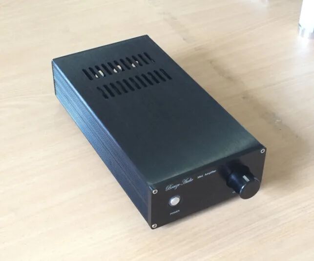 2204E Full aluminum Power amplifier chassis AMP case Enclosure headphone AMP box PSU box 220 45 189mm 
