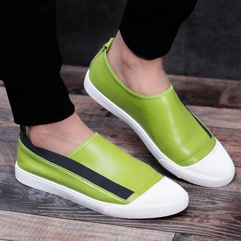 

ARUONET Mens Shoes Outdoor Men Loafers Black Men Men'S Flats Brand Fashion Casual Shoes Leather Shoes For Men Mokasyny Meskie