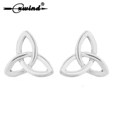 Cxwind Стильное кольцо ювелирные изделия Твист Любовь серьги-гвоздики с узлами для женщин Push-back маленькие серьги оптом