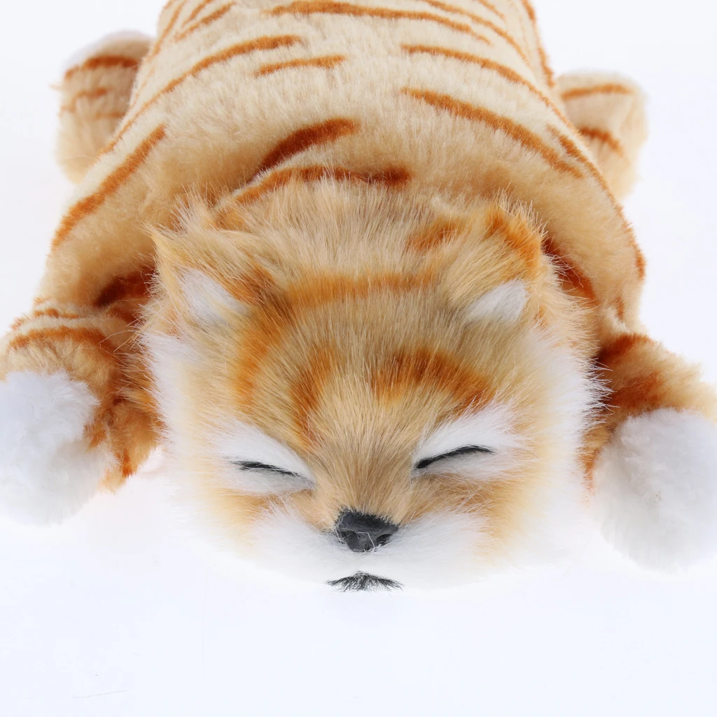 Naughty Rolling & wagging Tail Cat Electronic Pet Soft Plush Stuffed Animal Kids Baby Toys Home Decor