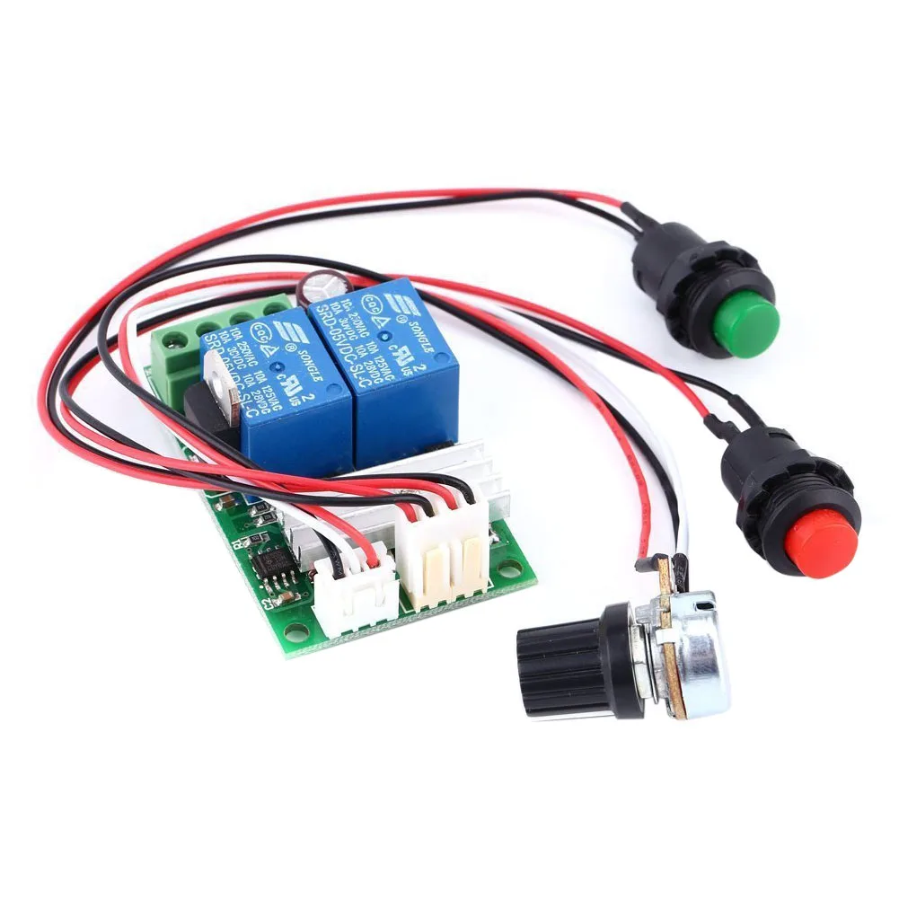 

6V 12V 24V DC 3A DC Motor Speed Controller (PWM) Speed Adjustable Reversible Switch DC Motor Driver Reversing