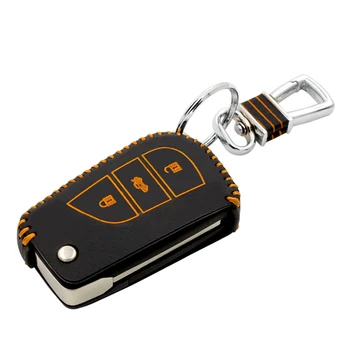 

luckeasy Car Key bag/case for toyota rav4 reiz 2013 levin corollar 2014 1.6L camry 2015 2016 wallet holder remote key cover