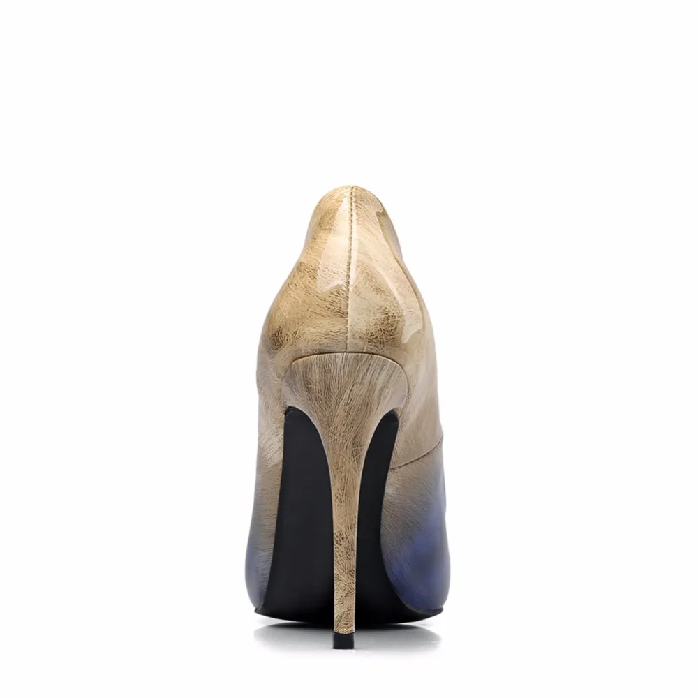 women high heel pumps pointed toe heels dress shoes black bottom (3)