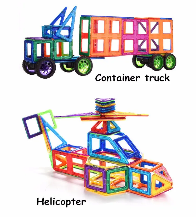 39 шт. магнитные пластиковые строительные блоки сборки DIY развивающие 3D дизайнерские магнитные Кирпичи игрушки для детей