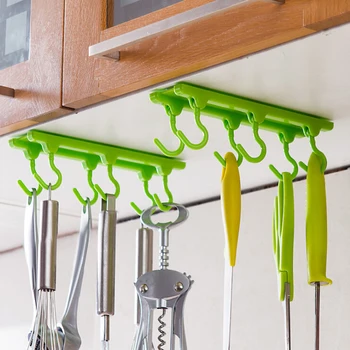 

Kitchen Organizer And Storage Rack Hanging Hooks Cup Cooker Dish Shelf Organizer Holder For Bathroom Kitchen Accessories 976472