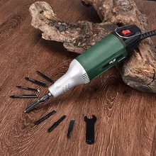 Trabajo de la madera muebles eléctrica carpintería raíz cuchillo mango de herramienta eje Flexible cincel talle madera tallado conjunto de herramientas de mano