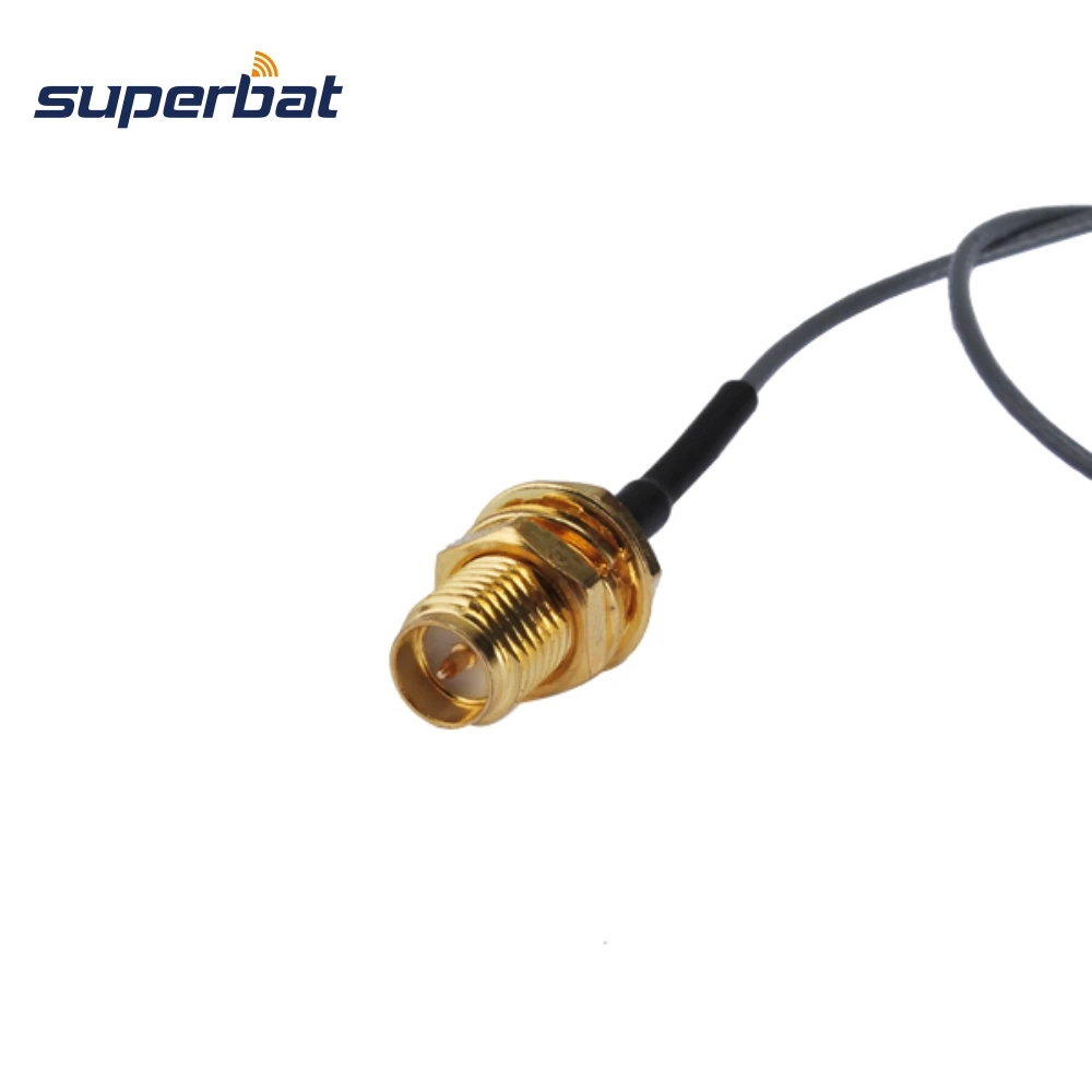 Superbat IPX/u. fl Для RP-SMA гнездо уплотнительное кольцо косичка 50 Ом кабель RG178 15 см для Wi-Fi