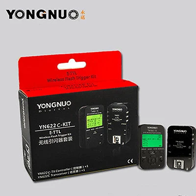 Беспроводная YONGNUO ttl триггер для вспышки с YN622 YN-622C II C-TX комплект с Высокоскоростная синхронизация вспышка для фотокамер Speedlite HSS 1/8000s для Canon Камера 500D 60D 7D 5diii - Цвет: YN622C-KIT