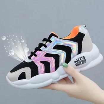 

New 2019 Women Platform Running Shoes Spring and Autumn Casual Colorful Sneakers Comfortable Mesh Cloth Sport Shoes Woman Y1-82