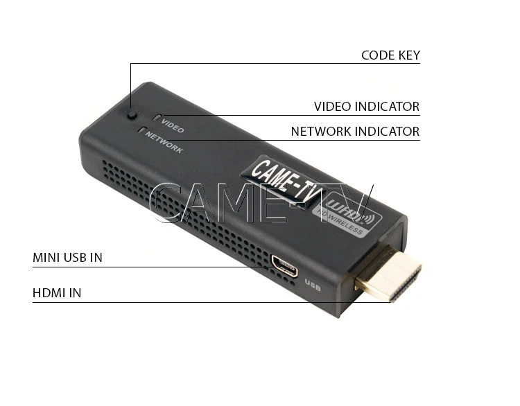50m Wireless HD Video Transmitter Reveiver with Remote Control