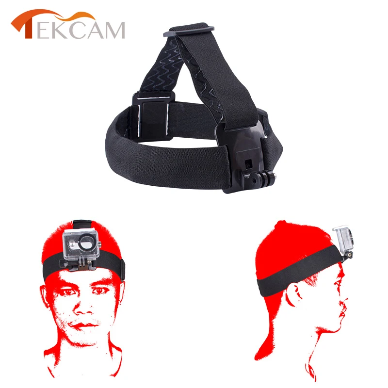 Tekcam Action Camera Headband Head Strap Mount Monopod For Go pro Hero