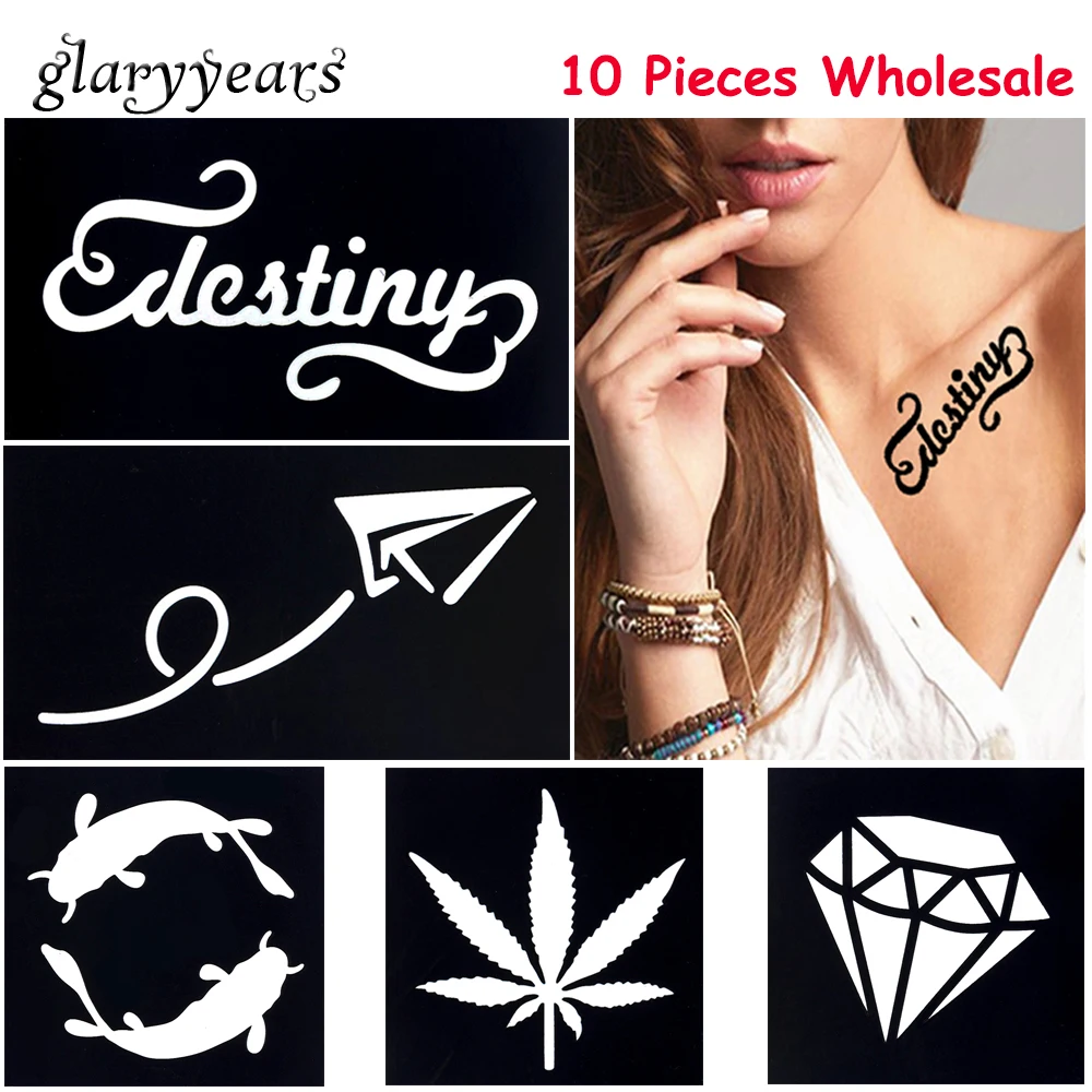 Online Shop 10 Piece Grosir Kecil Henna Stensil 228 Desain Hot