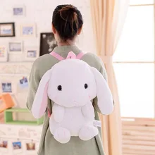 Plush Backpack Cute Pink Rabbit Shape Plush Toy 2 Pockets Kids Knapsack Girls Birthday Plush Toy Kawaii Backpack Shoulder Bag Plush Backpack Cute Pink Rabbit Shape Plush Toy 2 Pockets Kids Knapsack Girls Birthday Plush Toy Kawaii Backpack Shoulder Bag