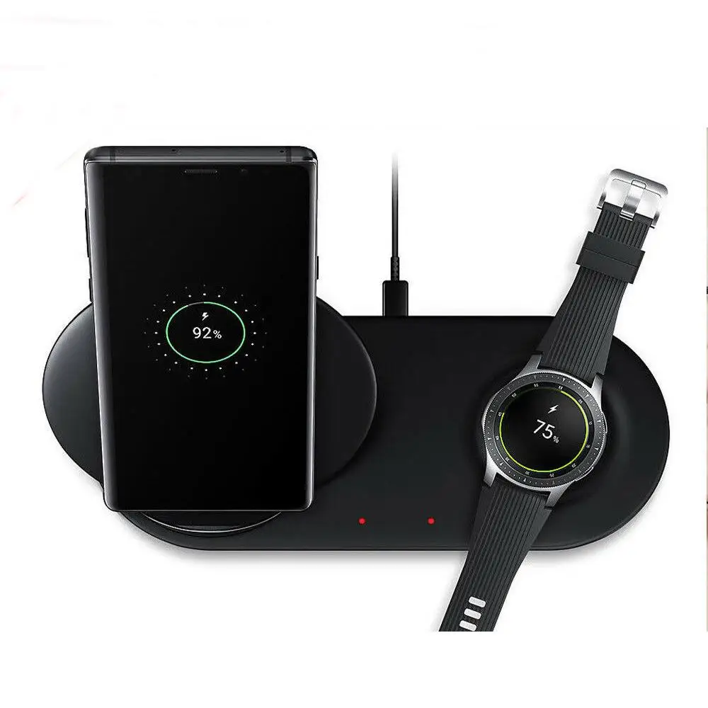 Зарядное для samsung watch. Samsung Wireless Charger Duo Ep-n6100tbrgru. Samsung Wireless Charger Duo Ep n6100. Беспроводное зарядное устройство Samsung Ep-n6100. Зарядная станция Samsung Ep-n6100.