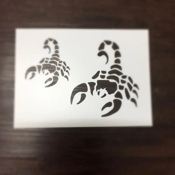 Buy Scorpion Scrapbooking tool card DIY album masking