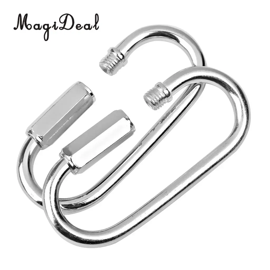 Professional 2Pcs Iron Swing Set Quick Link Clip Snap Hook Swing Connector Outdoor Sport Toys 400KG