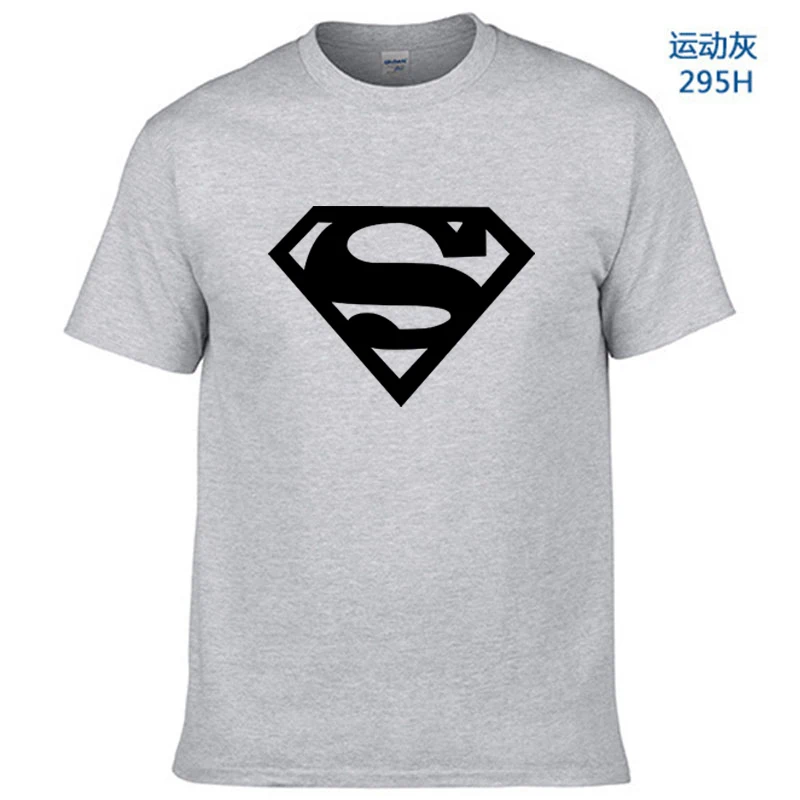 

2019 Cotton tee shirt short sleeve mens t-shirt print casual men tshirt superman print men t shirt Fitness Cosplay Costume
