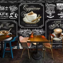 Beibehang пользовательские обои европейский и американский стиль ретро ручная роспись Доска кофе питание фон 3d обои