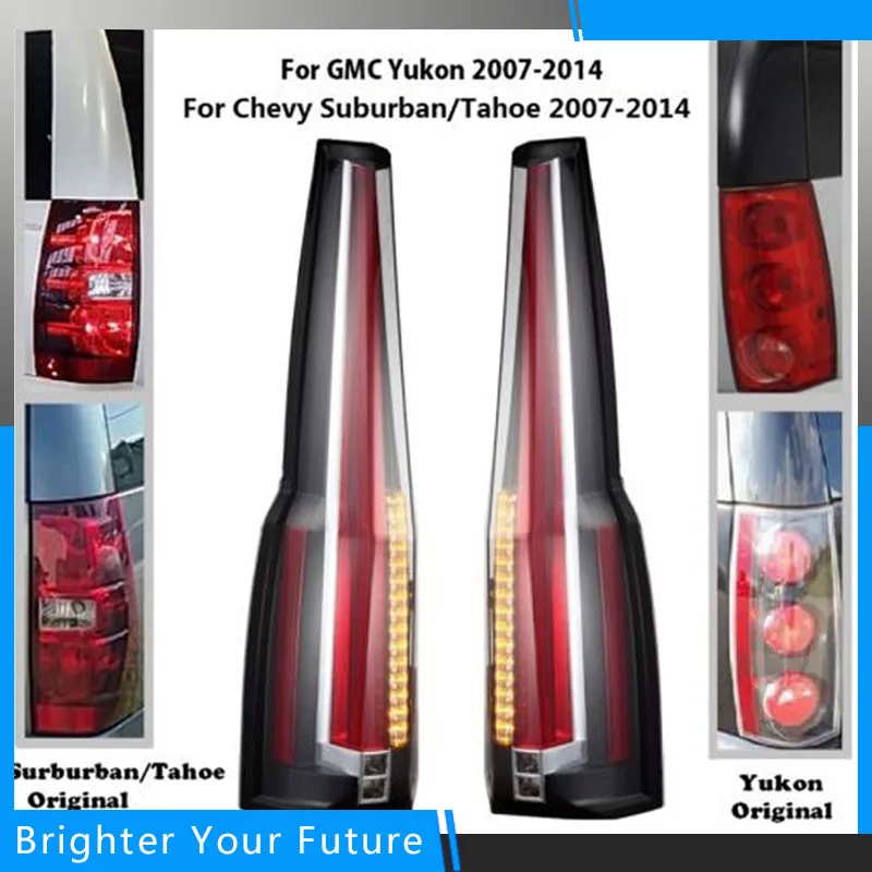 

Auto Tail Lights Rear Light For 2007-2014 GMC Yukon Chevrolet Tahoe Suburban Escalade Style Rear Lamp Brake Light