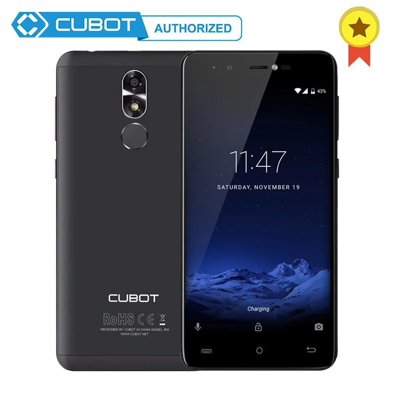 Оригинал Cubot R9 mt6580 четыре ядра Android 7 0 13.0MP Камера смартфон 5 дюймов 2 ГБ Оперативная
