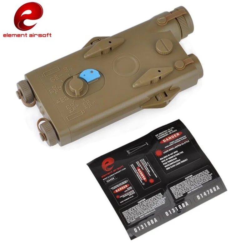 Чехол для аккумулятора Element Airsoft тактический AN/PEQ 2 с красным лазером аккумулятор