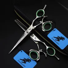 5,5 дюймов 6,0 дюймов freelander High-end 360 градусов ручка Парикмахерские ножницы инструменты для ухода за волосами уникальные Парикмахерские ножницы